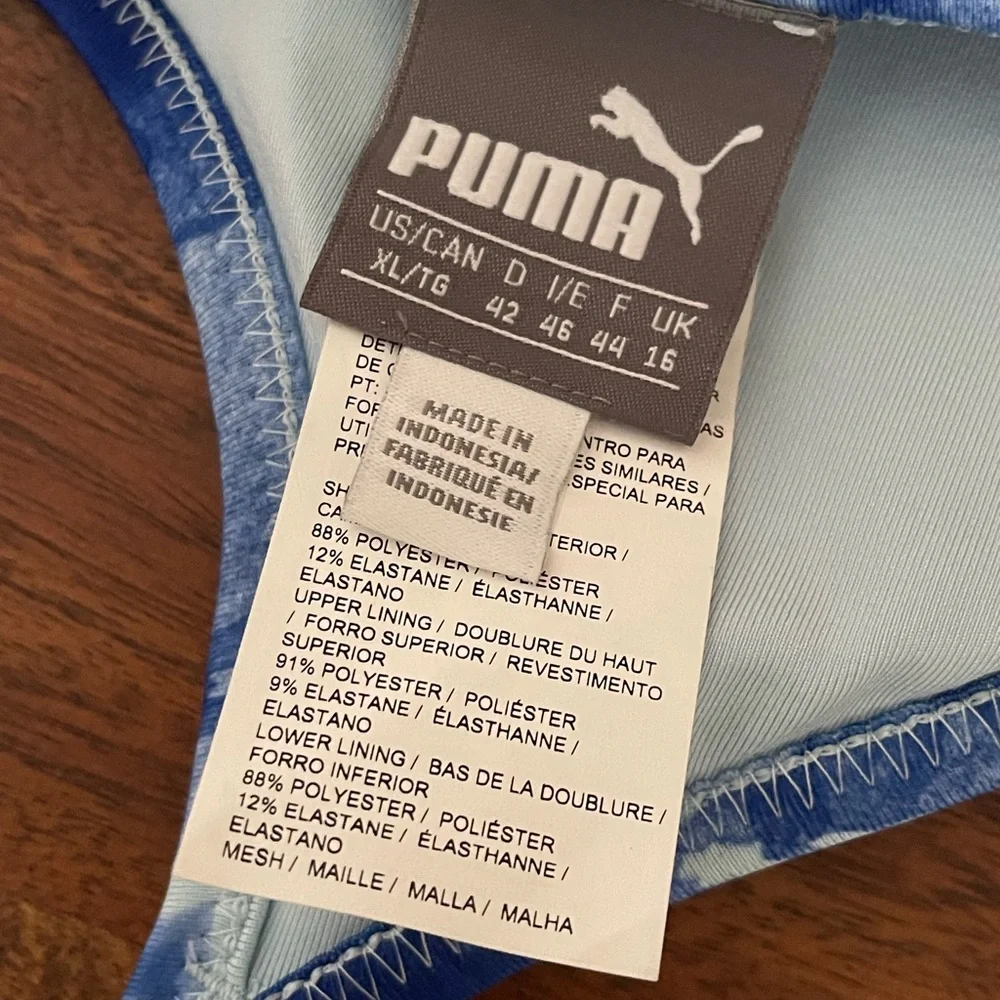 NWT Puma Floral Cross-back Sports Bra - Picture 5 of 5